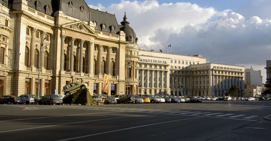 Bucharest: City Highlights Guided Walking Tour - Crossing the Dambovita into the Civic Center