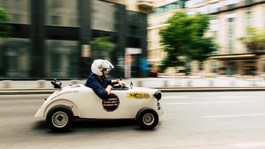 Bucharest: City Tour by a Mini Hot Rod - Meeting at Promenada Mall and getting ready