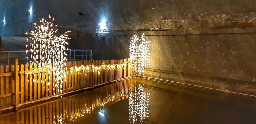 Bucharest: The Biggest Salt Mine in Europe & Wine Tasting - Entering Slănic Prahova Salt Mine