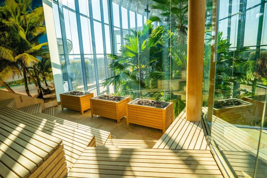 Bucharest: Therme Bucharest Entry Ticket and Transfer - The Palm: tropical pools and a calmer pace