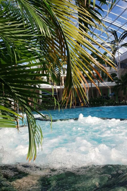 Bucharest: Therme Night Show Ticket with Transfer - Three hours inside Galaxy and Palm