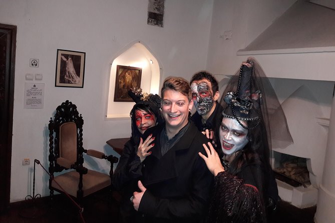 Dracula's Castle Halloween from Brasov -November 01 , 2025 - Entering Bran Castle after dark