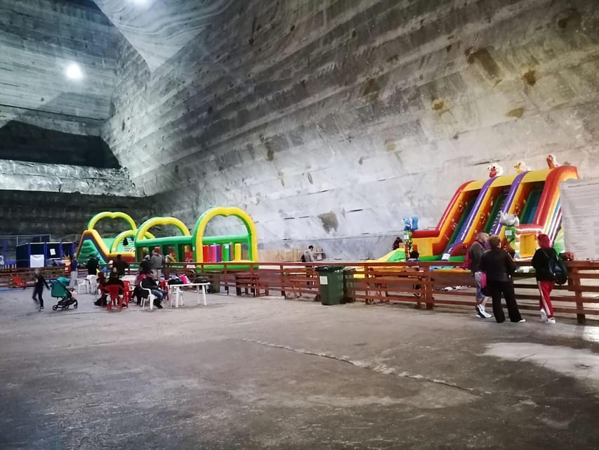 From Bucharest: Private Tour Salina Slanic: Salt Palace - The salt lake and underground waterfall