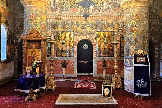 Mystical Monasteries, Dracula's Tomb and Mogosoaia Lake Palace - Private Tour - Leaving University’s Square