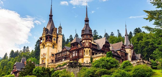 One Day Private Tour to Peles and Dracula Castles & Brasov City - Three Transylvanian sights from Bucharest