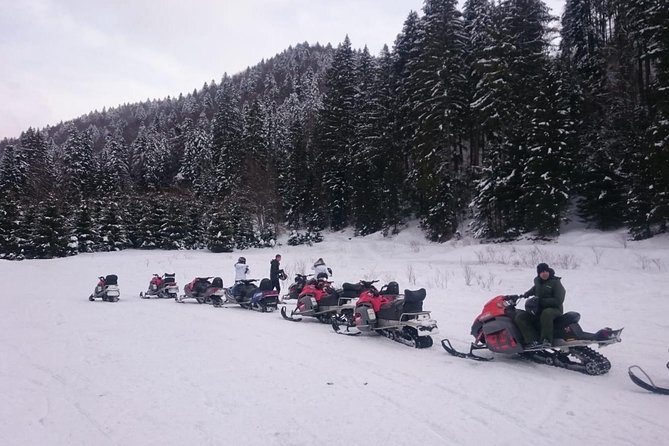 SnowMobiles Tour in Carpathian Mountains - One hour of shared snowmobile riding
