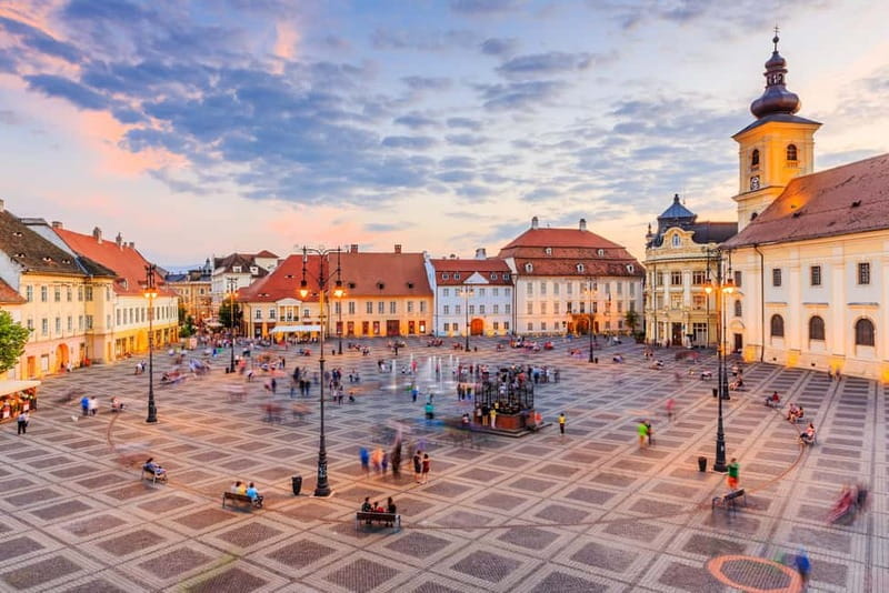 Tour of Sibiu - Church in Cristian - Village of Sibiel - The evangelical church and Council Tower