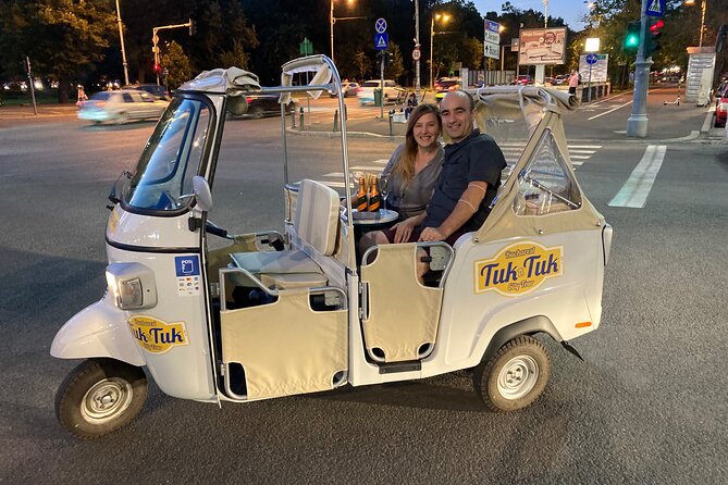 Tuk Tuk Bucharest Romantic Tour with miniBAR - Starting beside the National Bank
